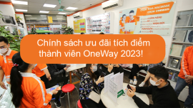 [Thông báo] Chính sách ưu đãi tích điểm thành viên OneWay 2023!