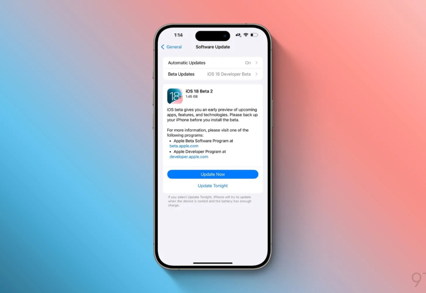 iOS 18.3 Public Beta 2 được Apple phát hành cho người dùng iPhone đăng ký trải nghiệm