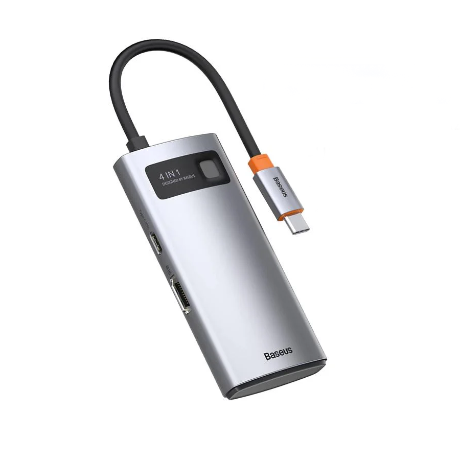 Hub chuyển đổi Baseus Metal Type-C 4 In 1