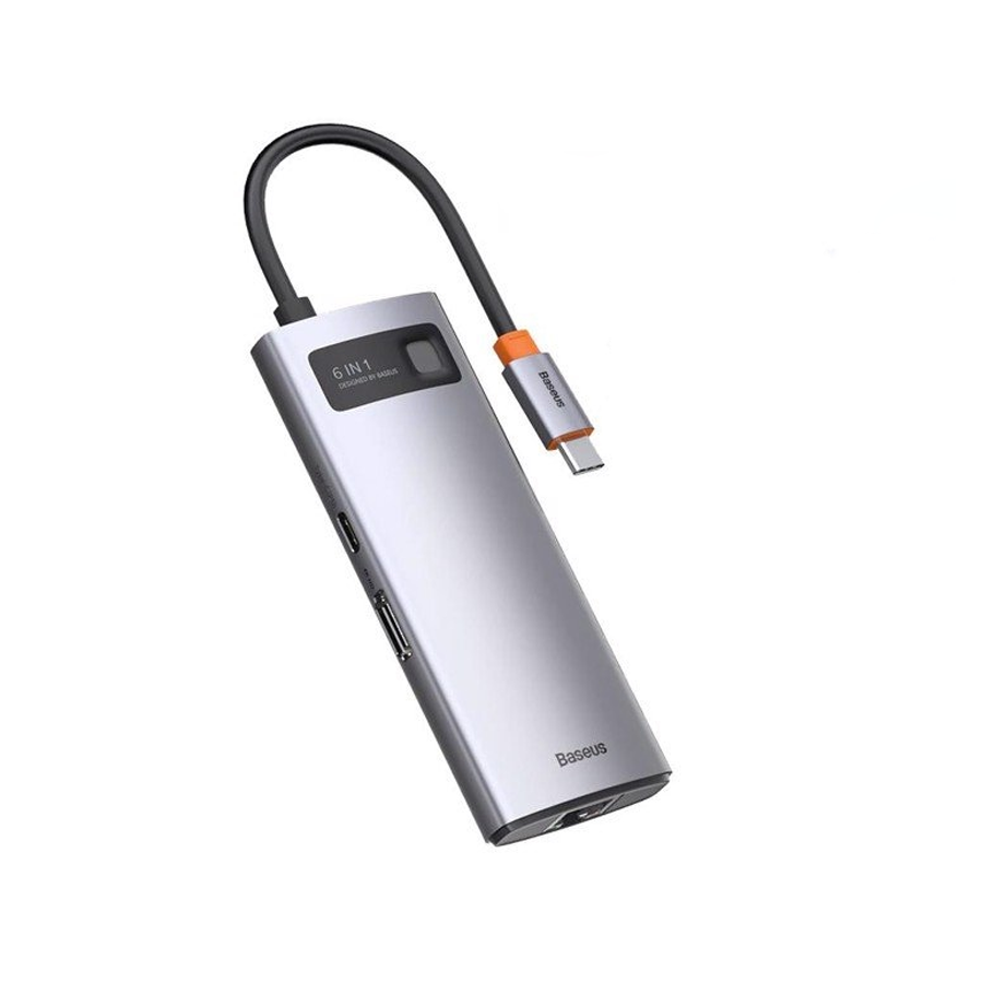 Hub chuyển đổi Baseus Metal Gleam Type-C 6 In 1 