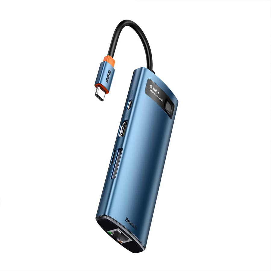 Hub chuyển đổi Baseus Metal Gleam Type-C 8 In 1