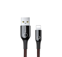 Cáp sạc Baseus USB-A to Lighting có đèn LED tự ngắt (1M)