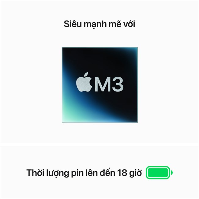 MacBook Air M3 2024 15 inch 16GB 256GB | Chính hãng Apple