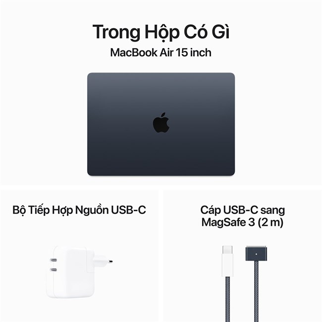 MacBook Air M3 2024 15 inch 16GB 256GB | Chính hãng Apple