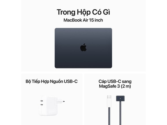 MacBook Air M3 2024 15 inch 16GB 512GB | Chính hãng Apple