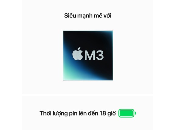 MacBook Air M3 2024 15 inch 8GB 512GB | Chính hãng Apple