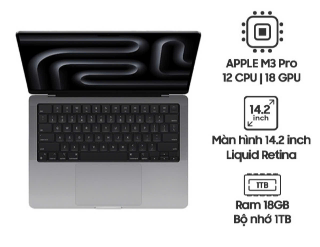 MacBook Pro M3 Pro 14 inch 2023 18GB - 1TB