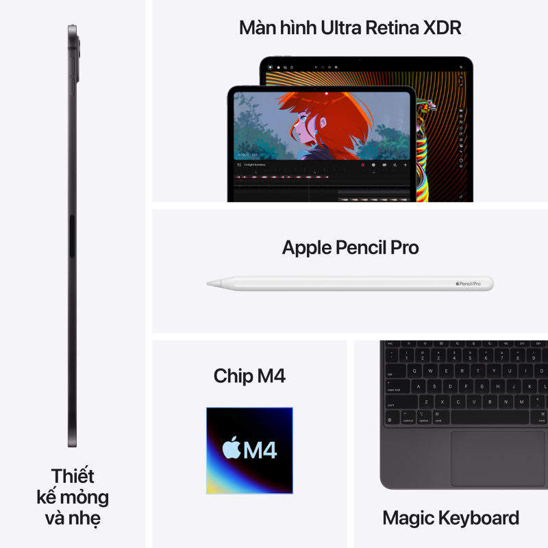 Máy tính bảng Apple iPad Pro M4 11" 2024 - 5G - 512GB