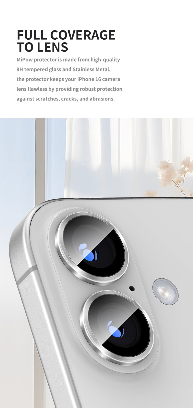 LENS CAMERA MIPOW KINGBULL IPHONE 16 / 16 PLUS (2024) – BJ16A