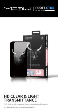 CƯỜNG LỰC MIPOW KINGBULL IPHONE 16 HD PREMIUM SILK – BJ601-BK