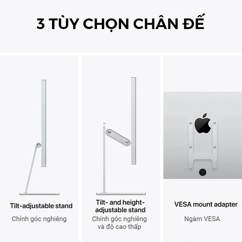 Apple Studio Display - chân đế điều chỉnh độ nghiêng