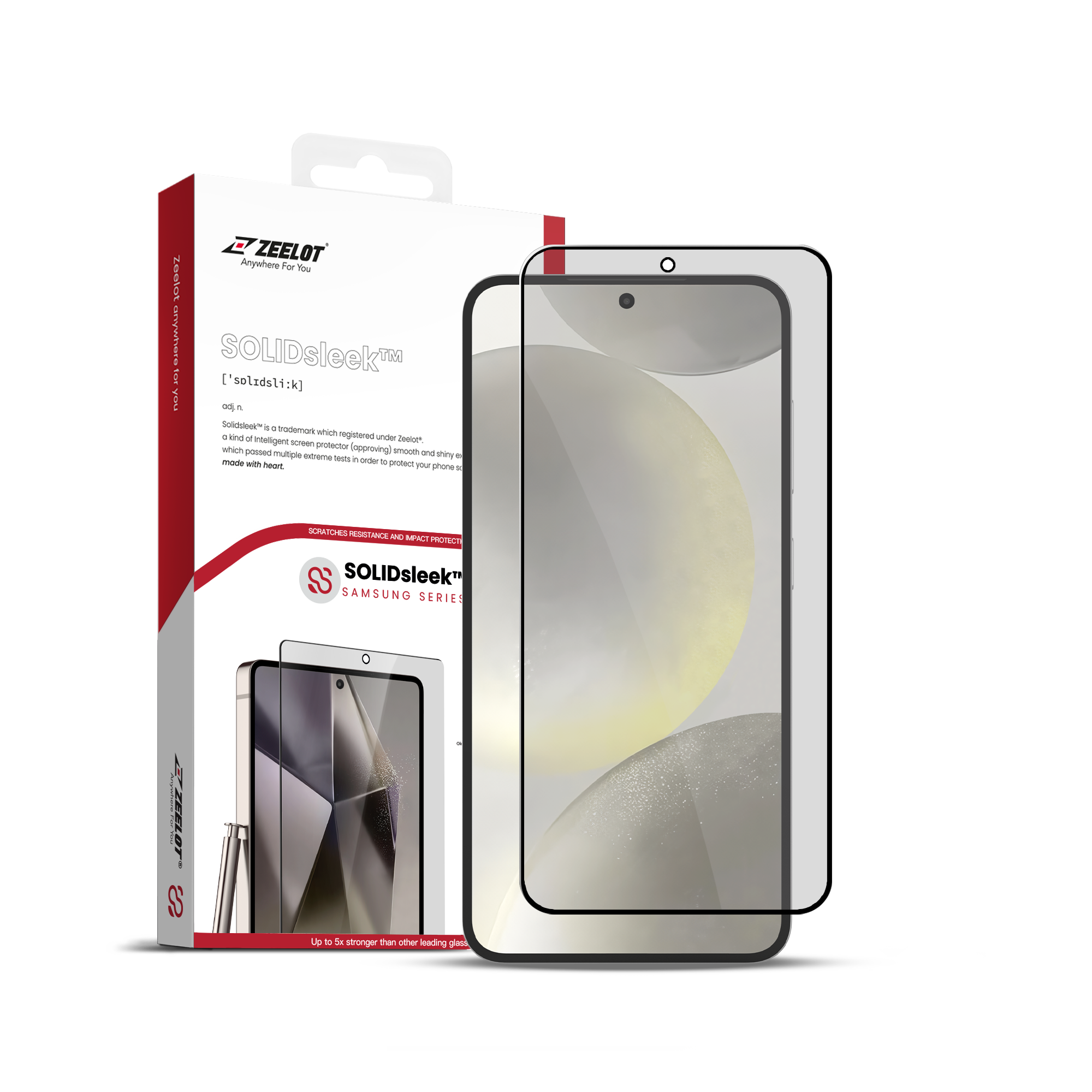 Dán cường lực Samsung Galaxy S25 Plus Zeelot Solidsleek Full cao cấp
