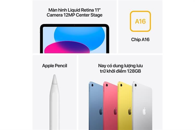 Máy tính bảng iPad Gen 11 (A16) - 5G - 512GB