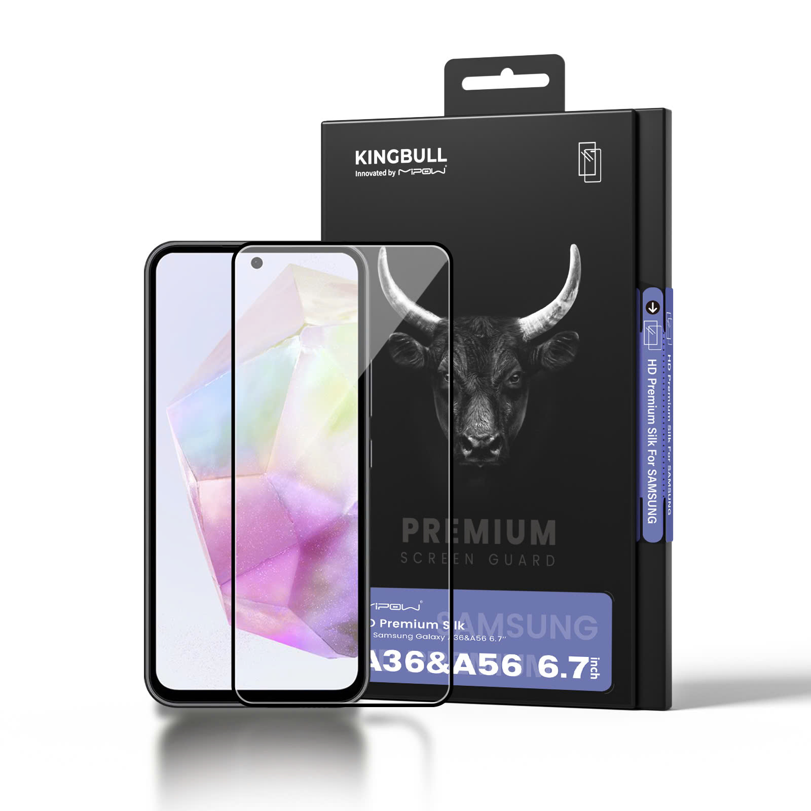 Dán Cường lực Mipow Kingbull HD Premium For Sam Sung A36/A56