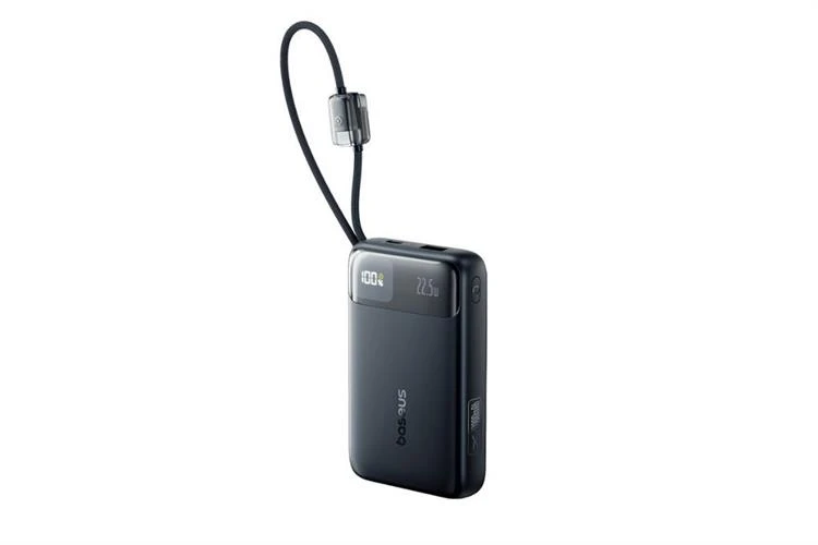 Pin dự ph&ograve;ng Baseus Enerfill FC11 m&agrave;n h&igrave;nh 10.000mAh 22.5W t&iacute;ch hợp c&aacute;p C+L