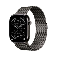 Đồng hồ th&ocirc;ng minh Apple Watch Series 11 - GPS + LTE, 42mm - Vỏ Titan D&acirc;y Milan