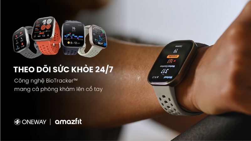 Theo dõi sức khỏe với Amazfit Bip 6