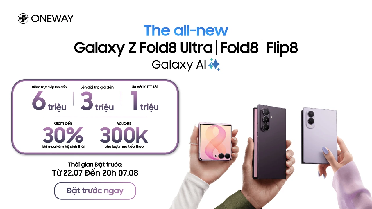 Đặt trước ngay bộ ba si&ecirc;u phẩm Samsung Galaxy Z Fold8 Ultra | Z Fold8 | Z Flip8 - Nhận ưu đ&atilde;i khủng