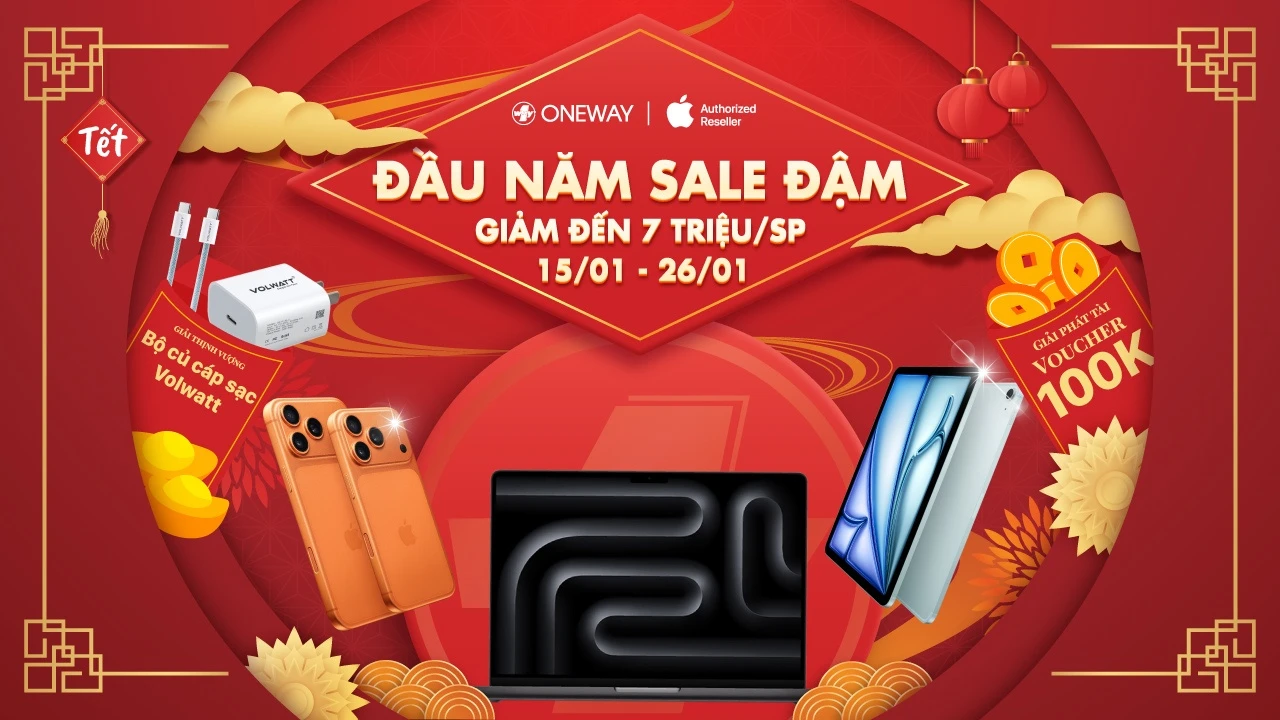 Đầu năm - Sale đậm: Giảm tới 7 triệu đồng