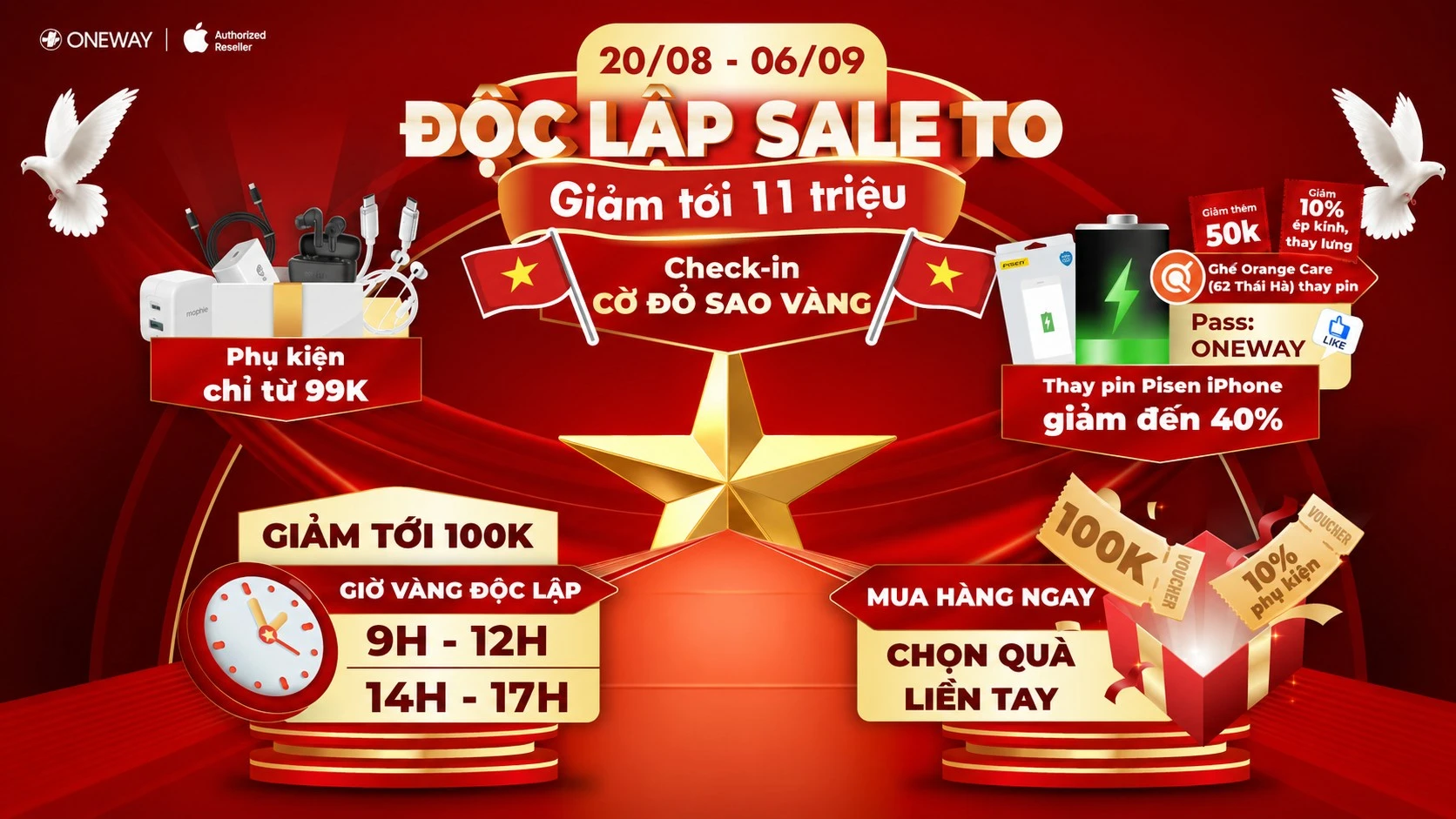 ĐỘC LẬP SALE TO - GIẢM GI&Aacute; TỚI 11 TRIỆU
