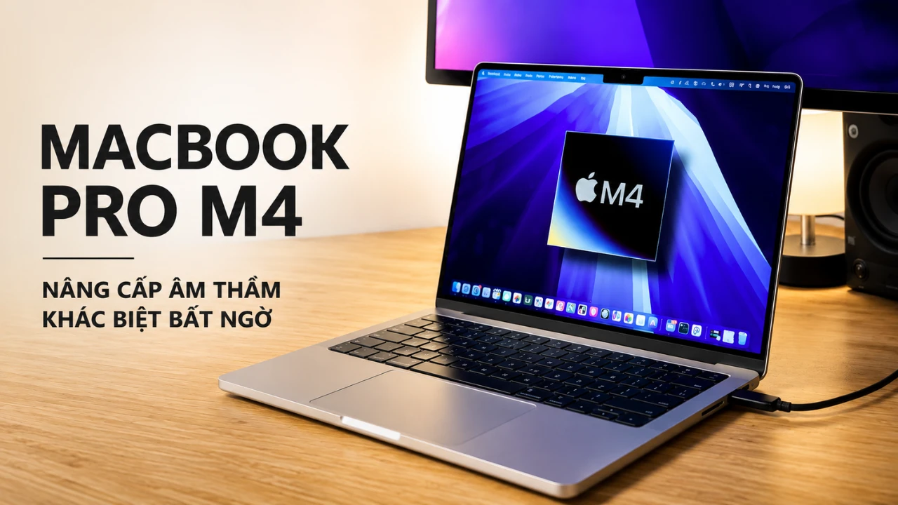MacBook Pro M4: Cuộc n&acirc;ng cấp &acirc;m thầm ph&iacute;a sau vẻ ngo&agrave;i quen thuộc