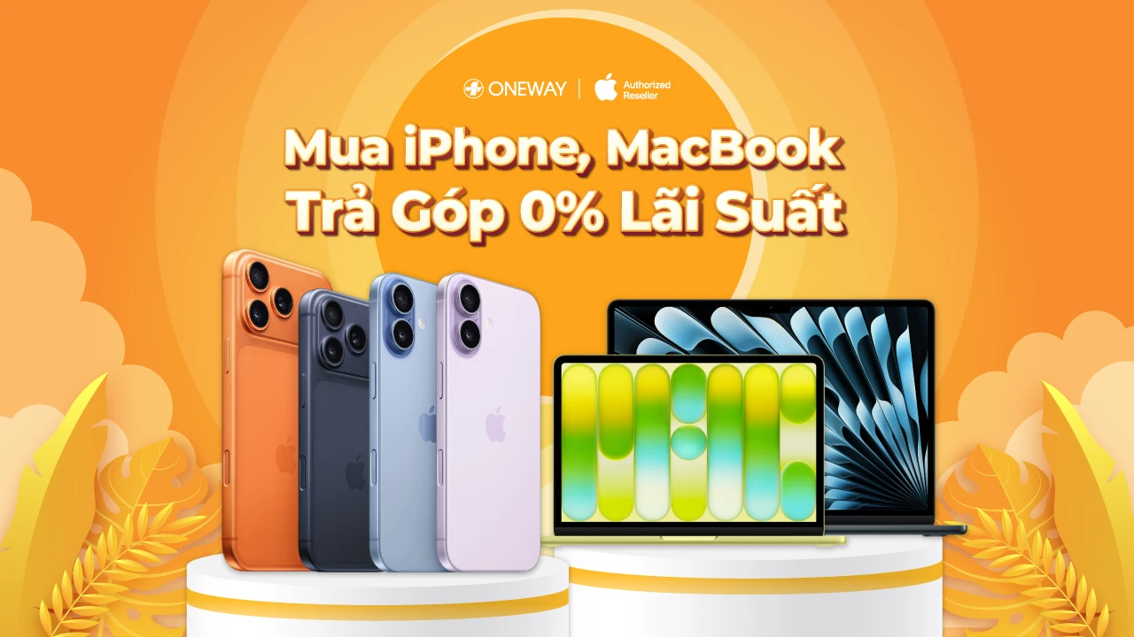 Mua iPhone, MacBook - Trả G&oacute;p 0% L&atilde;i Suất