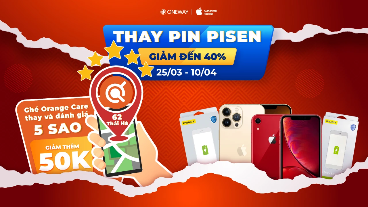 THAY PIN PISEN CHÍNH HÃNG - GIẢM ĐẾN 40%
