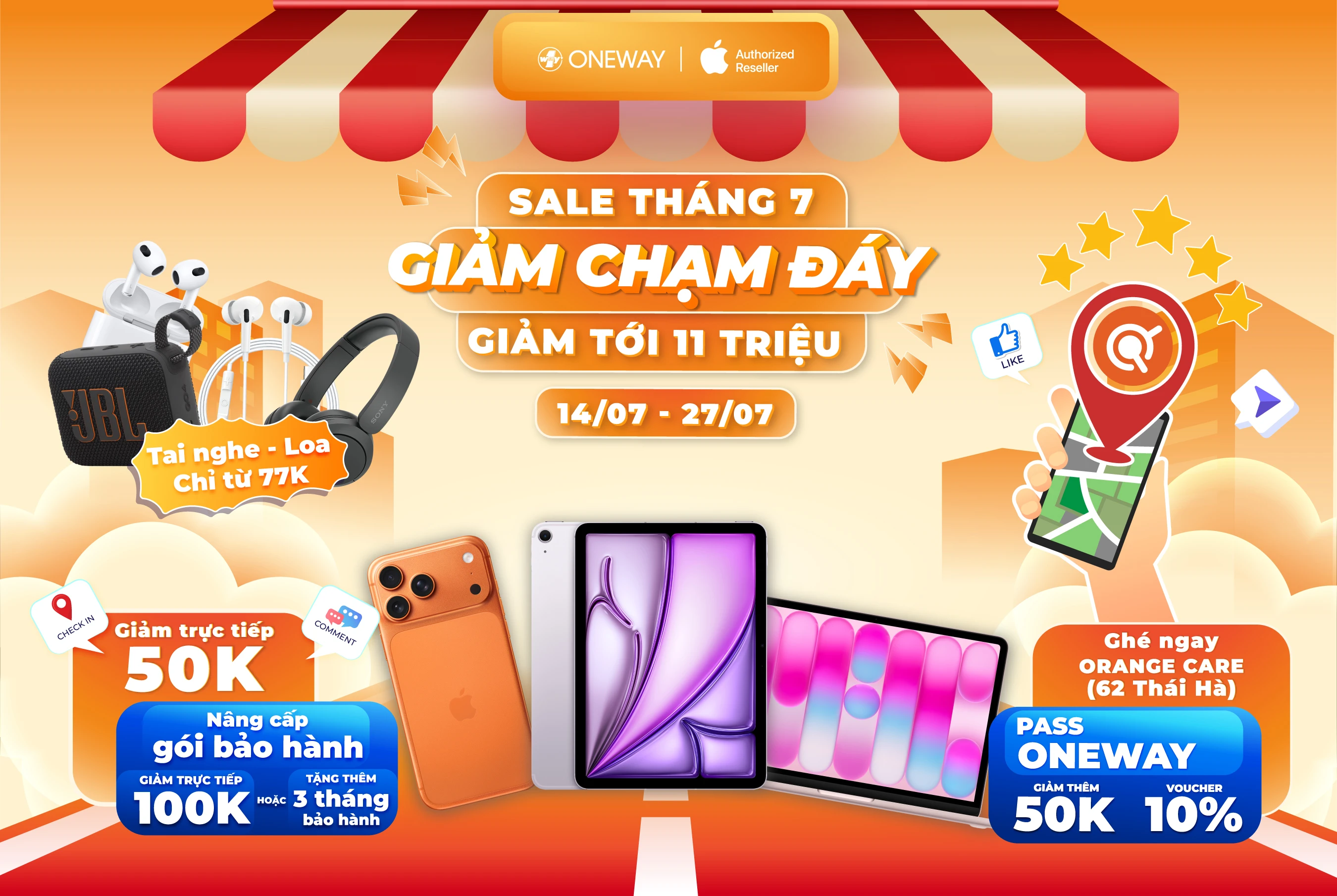 SALE THÁNG 7 - GIẢM CHẠM ĐÁY