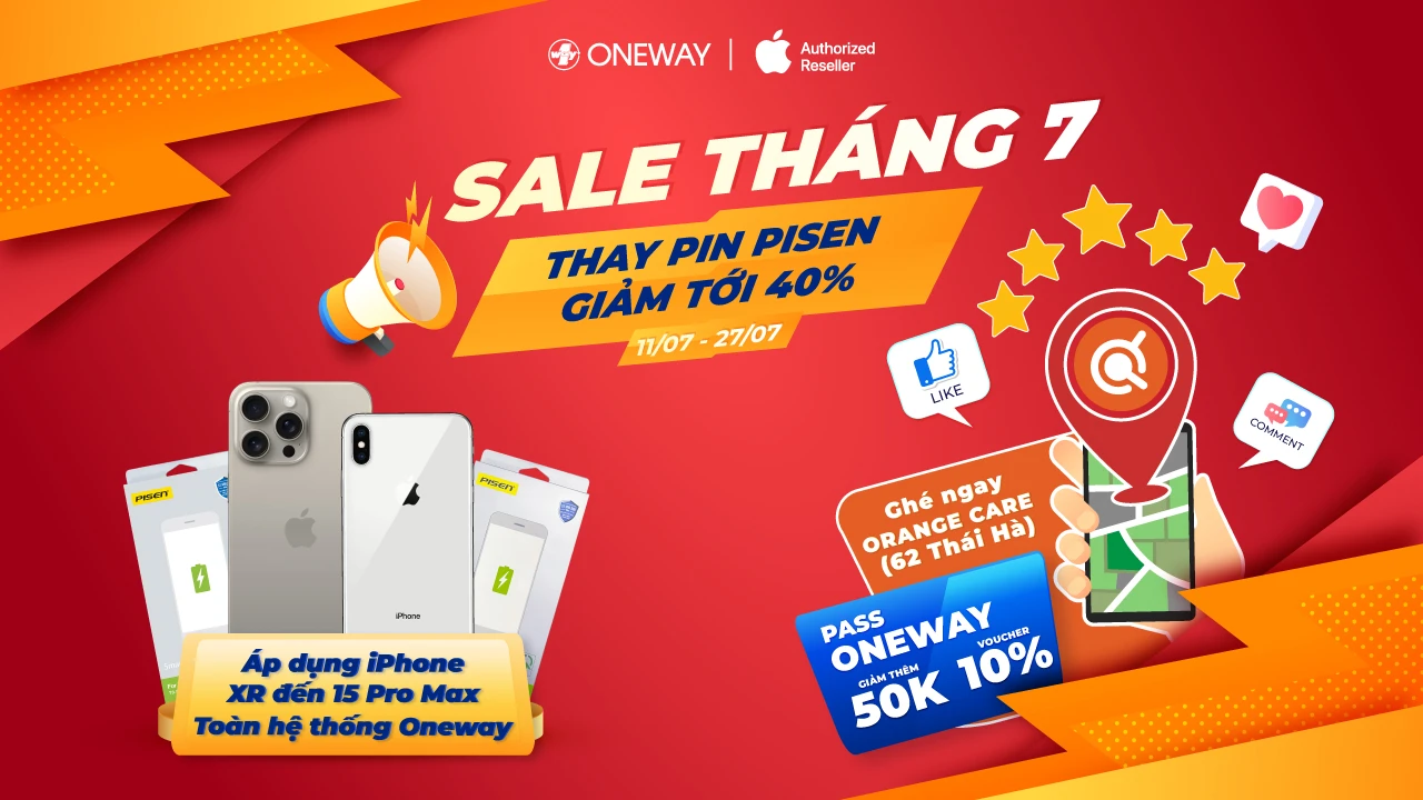 ƯU Đ&Atilde;I TH&Aacute;NG 7 - THAY PIN PISEN GIẢM TỚI 40%