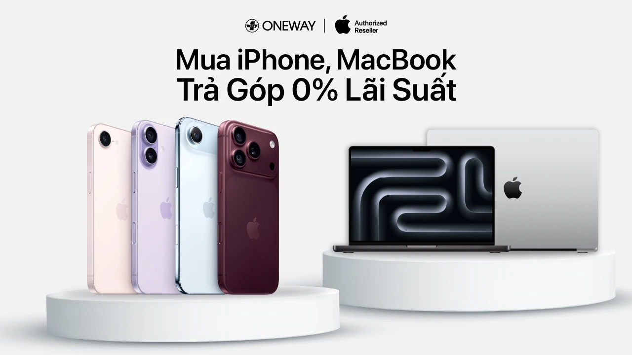 Mua iPhone, MacBook - Trả G&oacute;p 0% L&atilde;i Suất