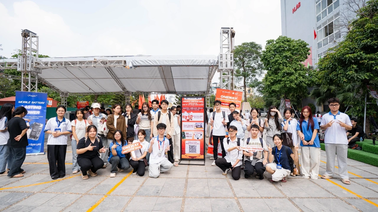 ONEWAY UniTour 2026 tại UNETI: Một ngày “Chạm Tech - Chiến Game - Săn Quà” bùng nổ cùng sinh viên