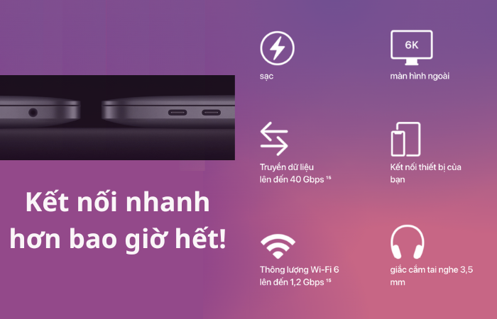 Gia tăng tốc độ kết nối trên MacBook Pro M2