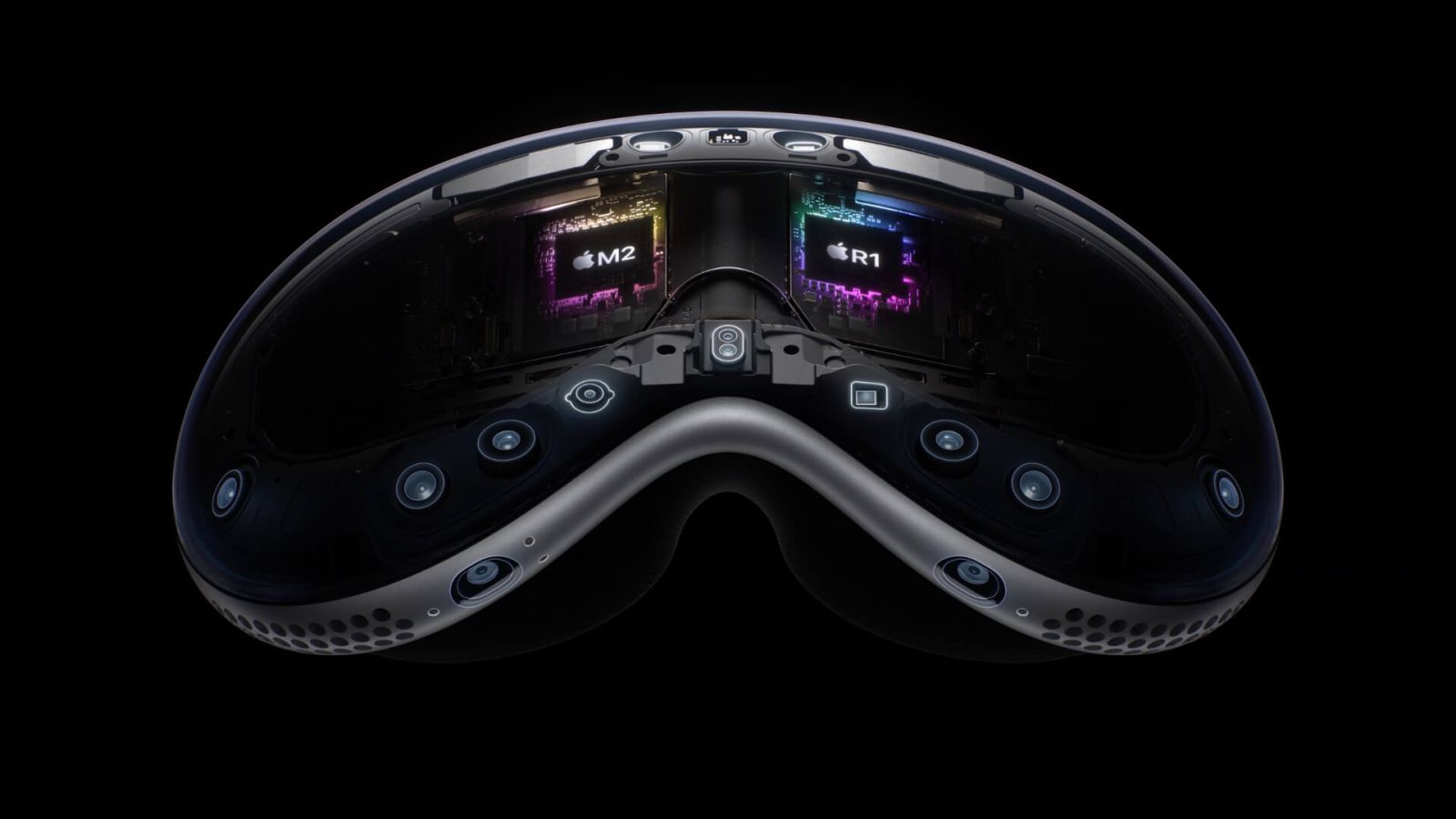 Tai nghe Kính mắt Vision Pro được trang bị chip M2 và R1