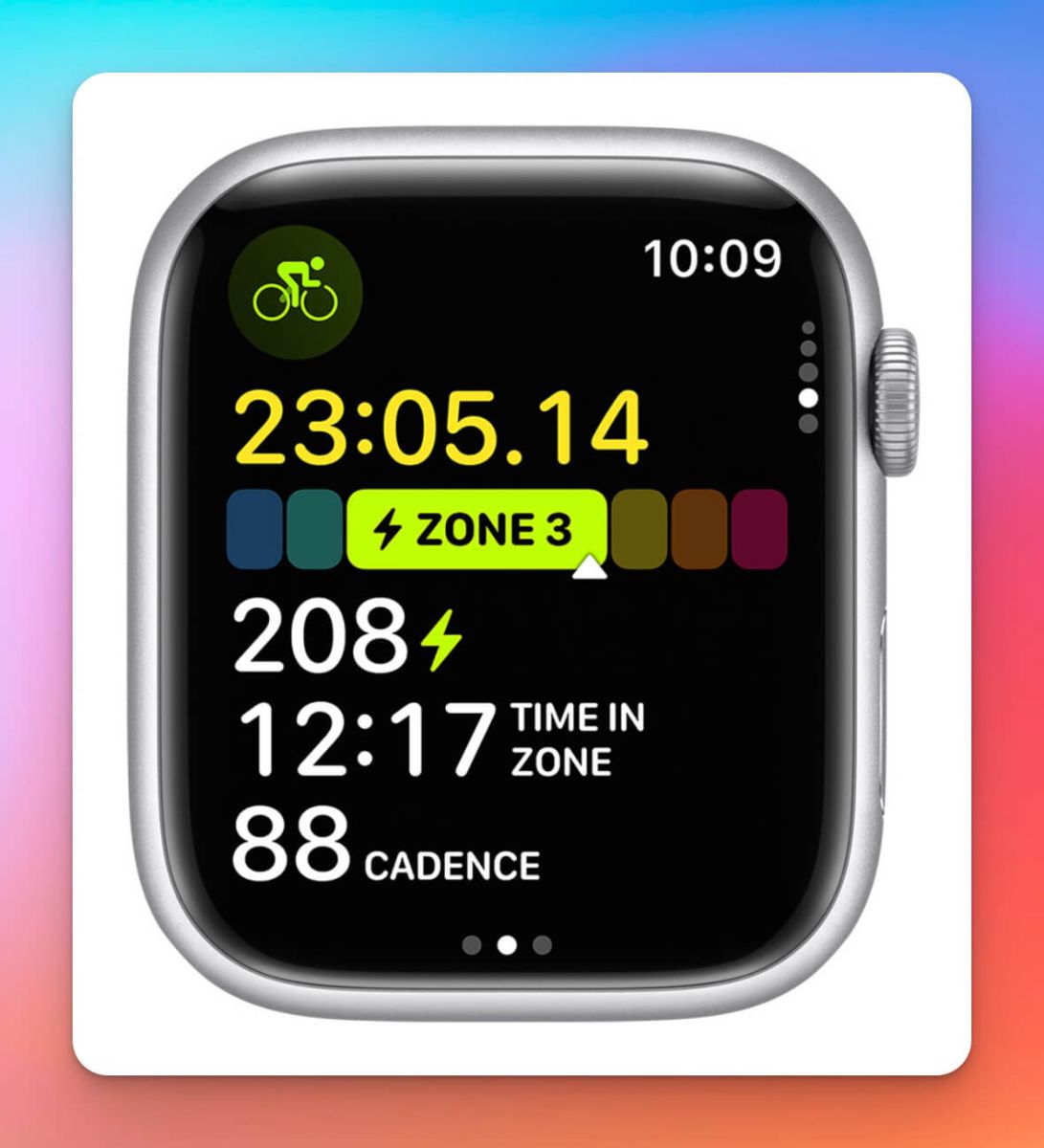 watchOS 10 xe đạp