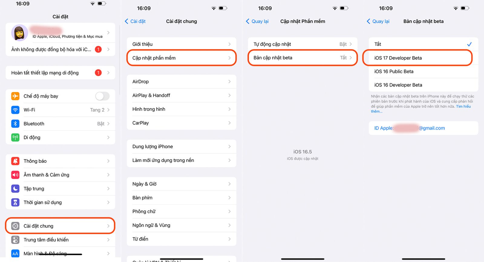 Cách cài đặt iOS 17 Beta