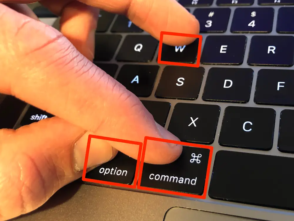 Nhấn Command + Option + W để tắt tất cả các tab Safari đang mở