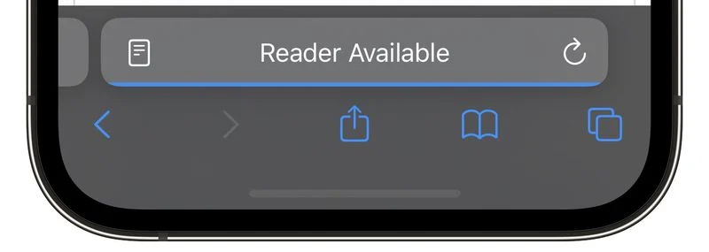Nhìn vào thanh địa chỉ dòng chữ Reader Available