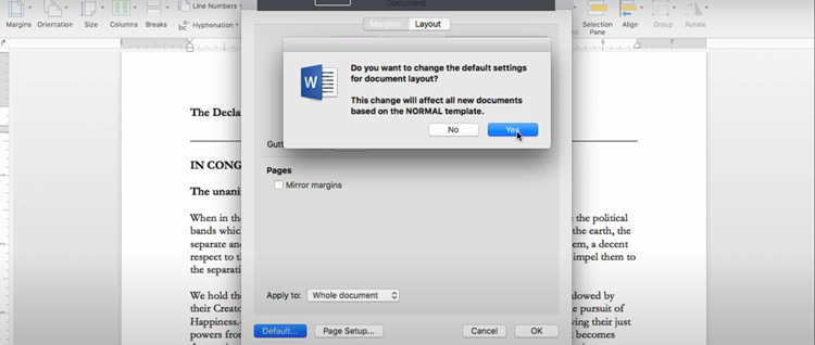 Bạn vào mục “Show measurements in units of” và bấm vào mũi tên để chọn đơn vị căn lề mong muốn