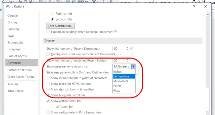 Bạn thiết lập các khoảng căn lề và nhấn