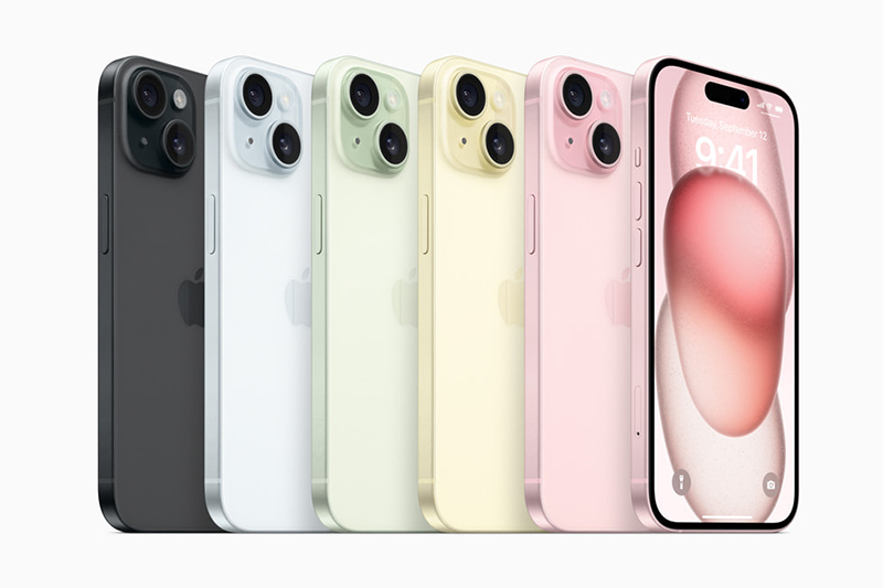 5 màu sắc iPhone 15